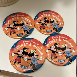 Happy Birthday Mickey & Minnie 2023 pins 4 count
